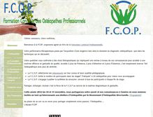 Tablet Screenshot of fcop-formation-osteopathe.fr